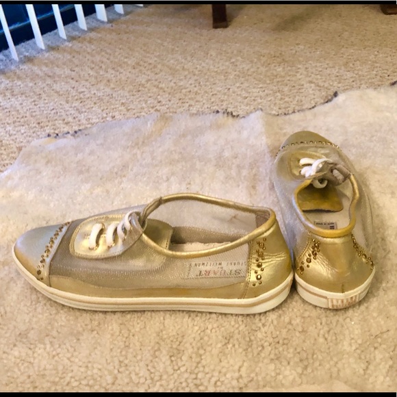 Vintage Stuart Weitzman Leather Sneaker Flats - Picture 4 of 5